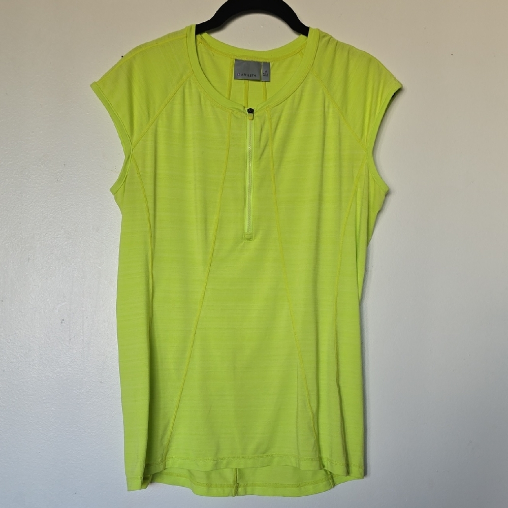 Athleta  Neon Yellow Muscle Tee